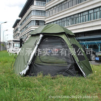 3-in-1 Waterproof UV Protection Double-Layer Hexagonal Tent for 6 People, Family Camping & Party Tent