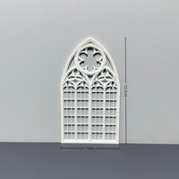 Dollhouse Gothic Style Window Frame Miniature Decor