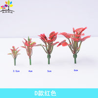 100-Piece Miniature Artificial Flower & Grass Model Set for Micro Landscape Decor