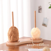 Wooden Multifunctional Paper Towel Holder and Yarn Dispenser