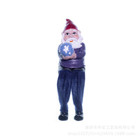 Dwarf Gnome Resin Figurines for Micro Landscape Decor
