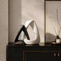 Italian Minimalist Abstract Geometric Sculpture for Home and Office Decor