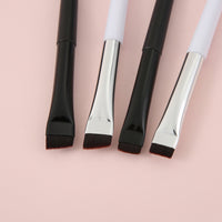 Soft Bristle Eyeliner and Eyeshadow Detail Brush Set for Blending and Under-Eye Makeup