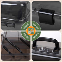Transparent Black 3-Layer Art Supply and Tackle Box