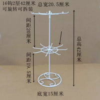 Rotating Iron Art Jewelry Display Stand for Necklaces and Bracelets