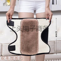 Unisex Thermal Knee Brace with Adjustable Straps and Fleece Lining for Joint Support