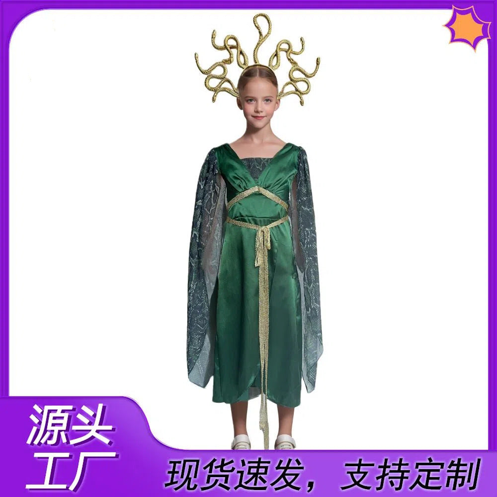 Medusa Costume for Kids and Adults - Greek Mythology Gorgon Cosplay Outfit
