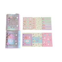 Hisocute M5 Transparent Loose-Leaf Notebook with Double Snap Closure for Students
