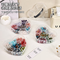 Multi-layer Beaded Storage Box with Lid for Jewelry and Craft Supplies