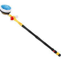 Rotating Chenille Car Wash Mop with Telescopic Handle and Water Flow