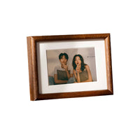 Solid Black Walnut Wood Photo Frame for Tabletop or Wall Mounting, Multiple Sizes Available