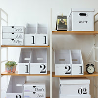 Desktop File Organizer Box with Bookends, Document Holder for Office and School Supplies
