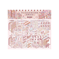 Paper Trace Vintage Series 3D Miniature Scene Stickers for DIY Crafts