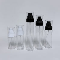 Fine Mist Spray Bottle with Pump Dispenser for Setting Spray Lotion, PET Plastic, 50ml-120ml