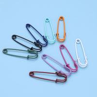 Colorful Painted Metal Brooch Pin for Sweaters Cardigans Shawls - Simple Decorative Safety Pin Buckle