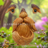 Tree Monster Bird Feeder Outdoor Garden Decoration Unique Resin Craft