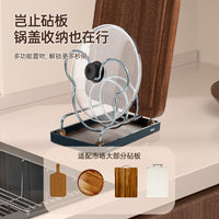 Walnut Wood Dish Drying Rack with Stainless Steel Cloth Holder for Kitchen Countertop Organization