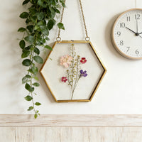 European Style Metal Glass Photo Frame for DIY Plant Specimens