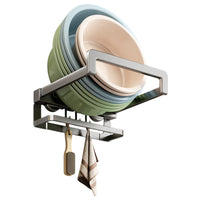 Foldable Wall-Mounted Basin Rack for Bathroom, Punch-Free Storage Shelf with Suction Cup