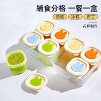 Baby Food Freezer Tray with Divided Compartments for Purees and Solids, Silicone Storage Container for Infants