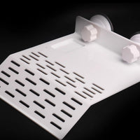 Acrylic Suction Cup Turtle Basking Platform with Feeding Trough for Aquarium