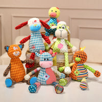 Knitted Animal Soothing Doll Plush Toy Deer Fawn Stuffed Animal for Kids Room Decor and Photo Props