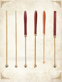 Ren's Copper Workshop Premium Temple Bell Striker for Buddhist Ceremonies and Meditation