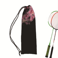 Dark Healing Series Badminton Racket Drawstring Bag Shoulder Storage Pouch for Men and Women