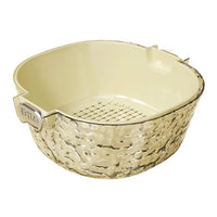 Luxury Double-Layer Drain Basket Set for Kitchen and Living Room, 2024 New Fruit and Vegetable Washing Basket