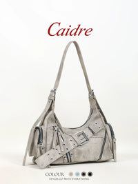 Caidre Retro Wasteland Style Shoulder Bag for Women - New 2026 Commuter Crossbody Handbag