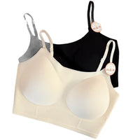 Seamless Jelly Strip Bralette for Small Busts, Gathered Support, Comfortable Sports Bra Vest