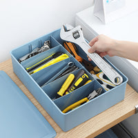 Heavy-Duty Multi-Compartment Plastic Storage Box for Hardware Tools and Parts
