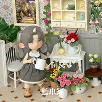 Miniature Clay Flower Pot Dollhouse Decor