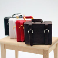 Dollhouse Miniature Briefcase Suitcase Model for DIY Scene Decor