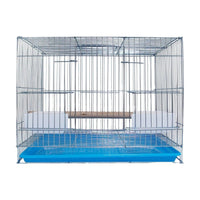Galvanized Breeding Cage for Parakeets and Small Birds with Nest Box Opening