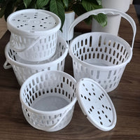 Orchard Fruit Picking Baskets with Handle and Lid for Cherries & Strawberries, 1-2 lb Capacity
