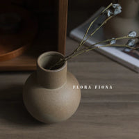 Wabi-Sabi Minimalist Terracotta Vase for Home Decor and Flower Arrangements