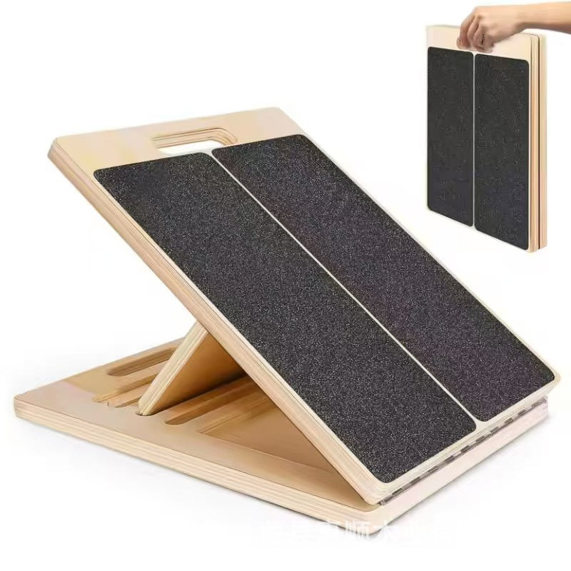Wooden Balance Board for Yoga and Fitness Training, Non-Slip Stability Rocker for Adults