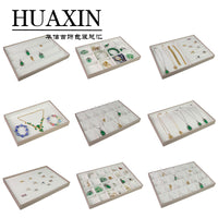 PU Leather Jewelry Storage Tray for Rings, Necklaces, Bracelets, and Earrings