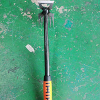 New 11-Tooth Manganese Steel Dual-Purpose Weeding Tool, Handheld Root Remover and Soil Loosener Rake