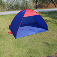 Automatic Pop-Up Blue Camping Picnic Travel Beach Tent for Two
