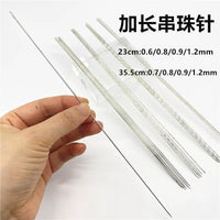 Extra Long Beading Needles for Jewelry Making, Fine Hand Beading Tool for Necklaces and Bracelets