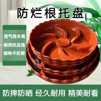 Thickened Breathable Plant Pot Saucer with Water Reservoir for Rot Prevention