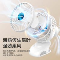 Clip-On Mini USB Fan for Desk, Kitchen, Wall Mount, Handheld Use, 4-Inch Blades