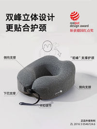 Jueqingsong Memory Foam U-Shaped Travel Neck Pillow for Airplane and Car