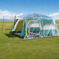 Transparent Waterproof Tent Tarp for Camping, Windproof and Rainproof Outdoor Shelter