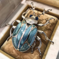 Siberian Beetle Brooch Pin Original Design Insect Jewelry