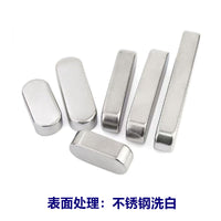 304 Stainless Steel Parallel Key, Type A Round End Square Key, GB1096 Standard