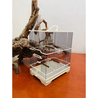 Elevated Plastic Steel Bird Cage for Small Birds, Willow Warblers, and White-eyes, Versatile Aviary for Various Small Birds
