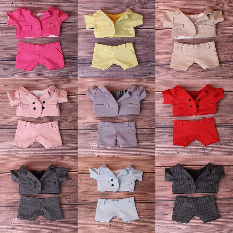 Doll Clothes Suit Set for Cotton Dolls - Vest, Jacket, and Trousers